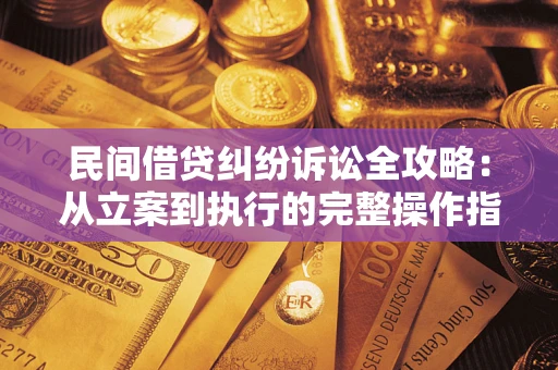 武汉民间借贷纠纷诉讼全攻略：从立案到执行的完整操作指南