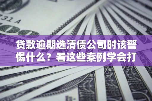 武汉贷款逾期选清债公司时该警惕什么？看这些案例学会打翻身仗