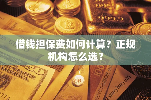 武汉借钱担保费如何计算？正规机构怎么选？