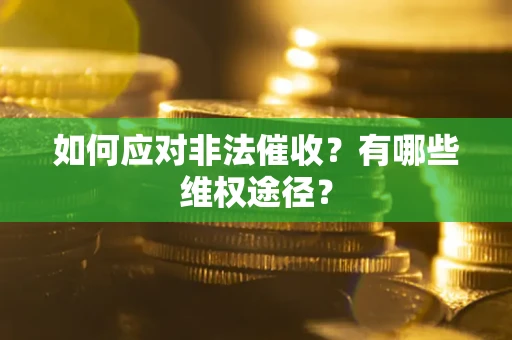 武汉如何应对非法催收？有哪些维权途径？