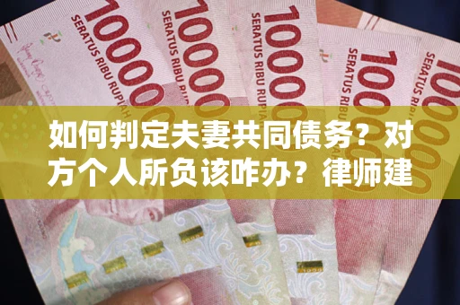 武汉如何判定夫妻共同债务？对方个人所负该咋办？律师建议