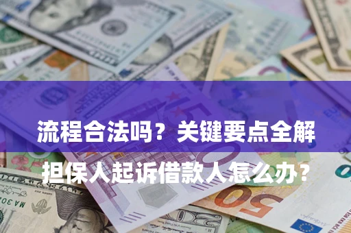 武汉

担保人起诉借款人怎么办？流程合法吗？关键要点全解析