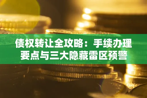武汉债权转让全攻略：手续办理要点与三大隐藏雷区预警