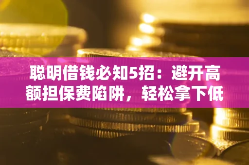 武汉聪明借钱必知5招：避开高额担保费陷阱，轻松拿下低息贷款