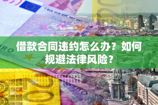武汉借款合同违约怎么办？如何规避法律风险？